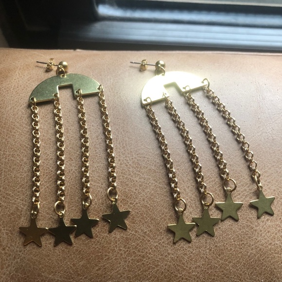 Shooting star 🌠 💫 statement earrings - Picture 3 of 14